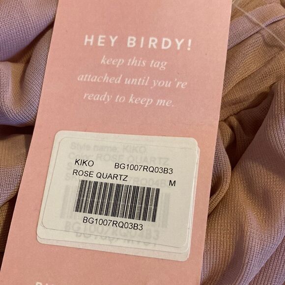 BIRDY Grey Kiko Bridesmaid Dress Maxi Gown W/ Pockets in Rose Quartz Medium NWT - Picture 7 of 15